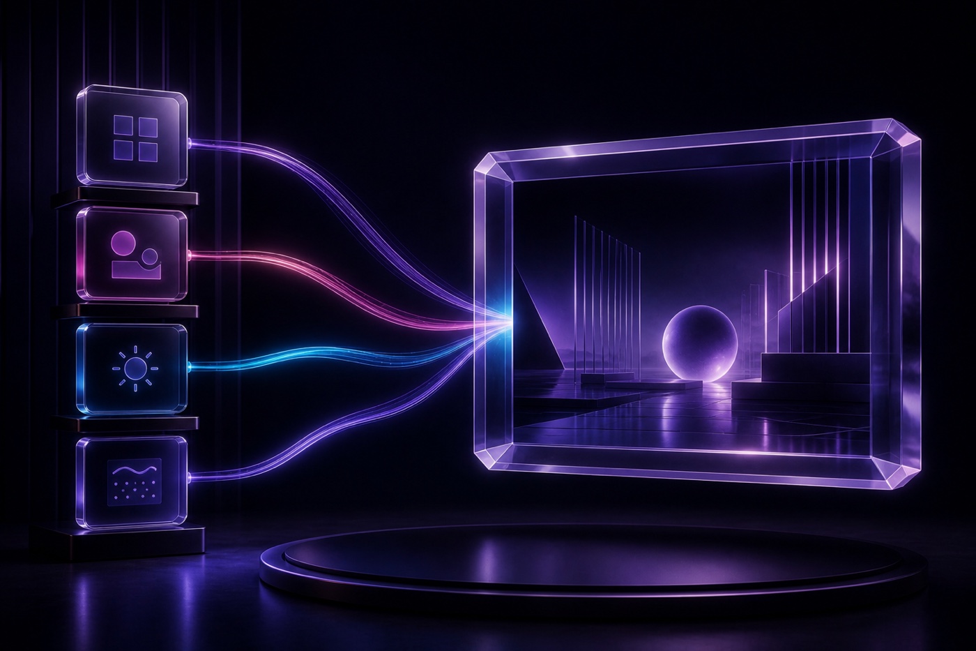 Four creative-direction controls combine into one polished image